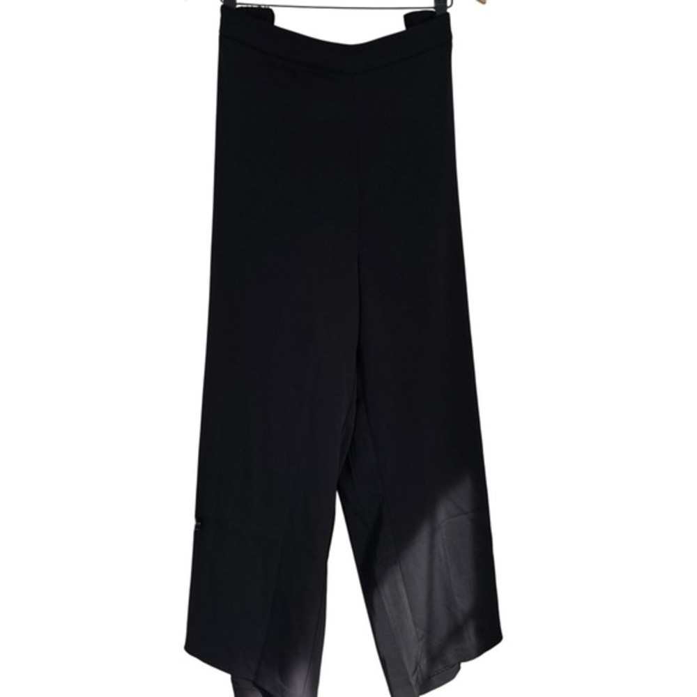 😀 🆕️ *NWT* Mack Liam Black‎ Wide Leg Cropped Culottes Pants 2X Elastic Waist